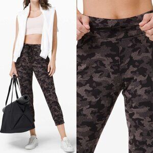Lululemon Ready To Rulu Crop Jogger In Heritage Camo Jaquard Black Lunar